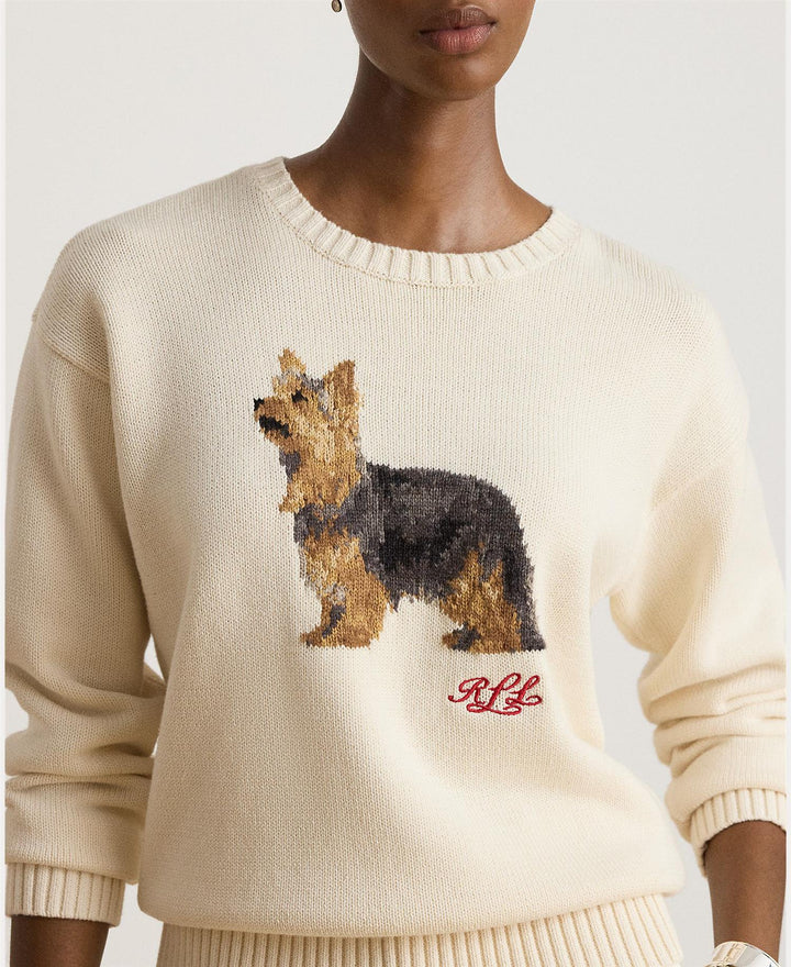 Intarsia-Knit Yorkshire Terrier Sweater