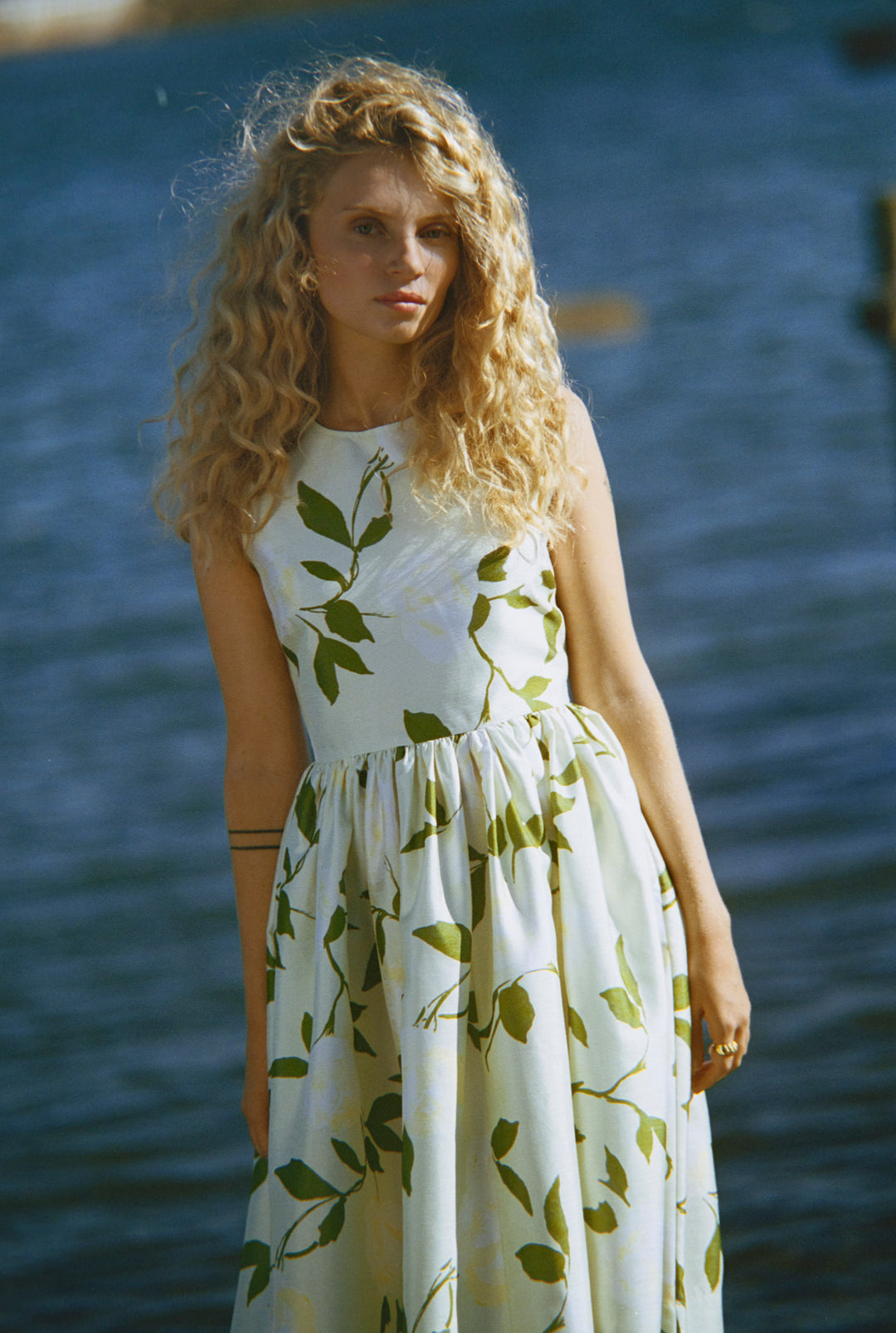 Taffeta Midi Dress