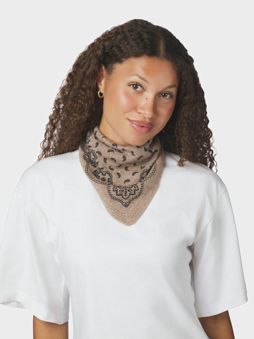 Ariya Paisley Knit Scarf
