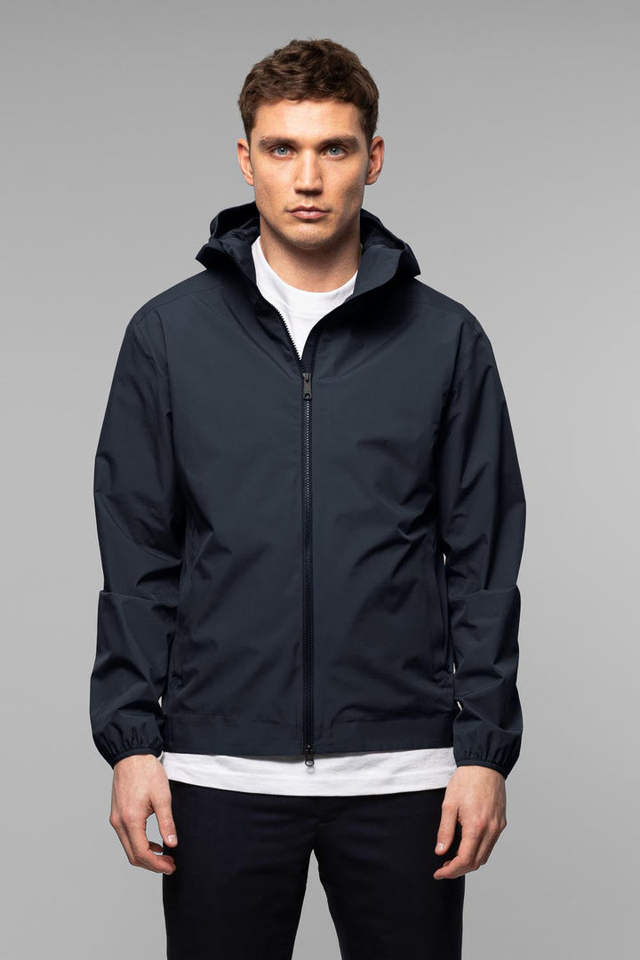 Hood Navy Jacket