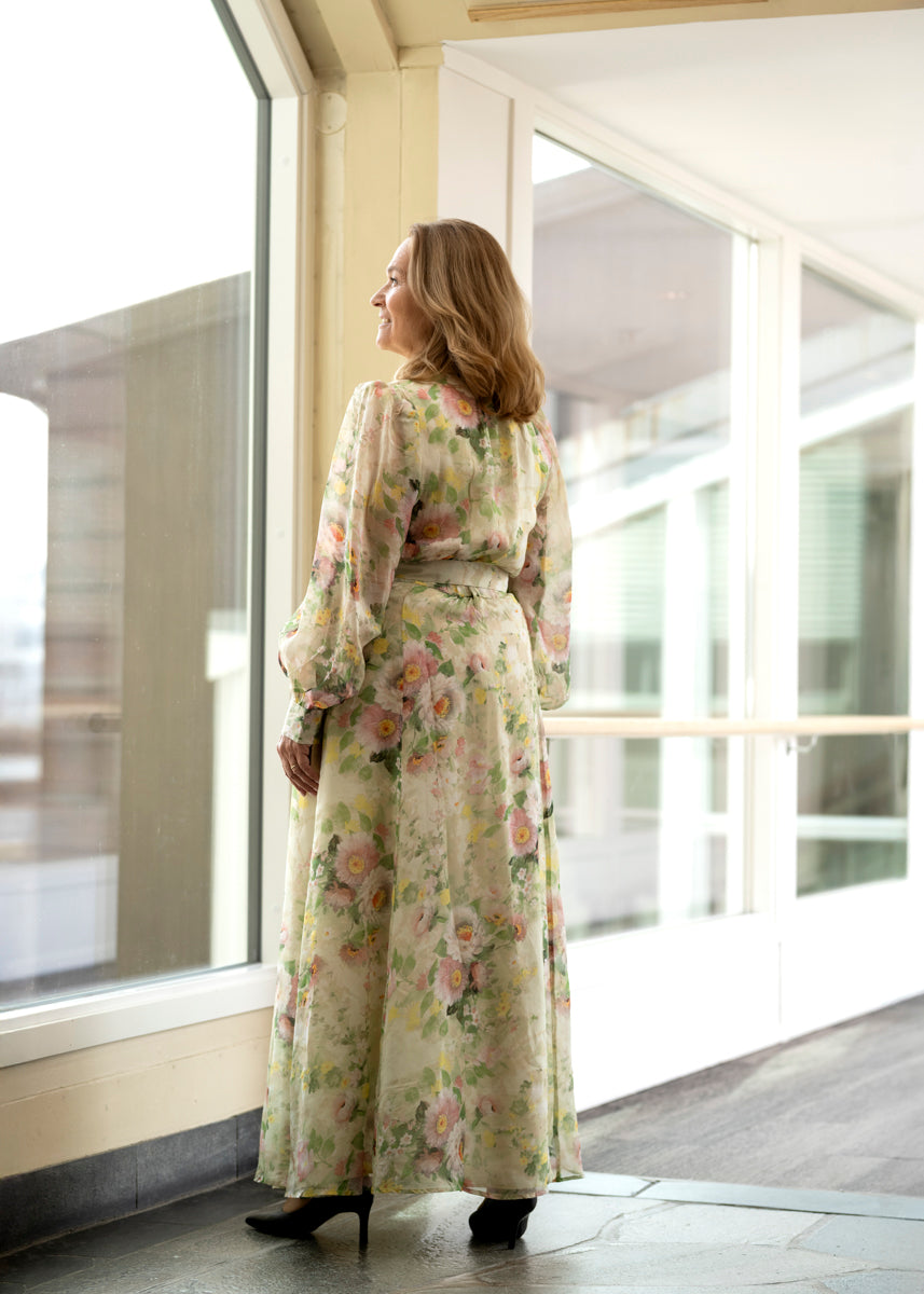 Organza Belt Dress