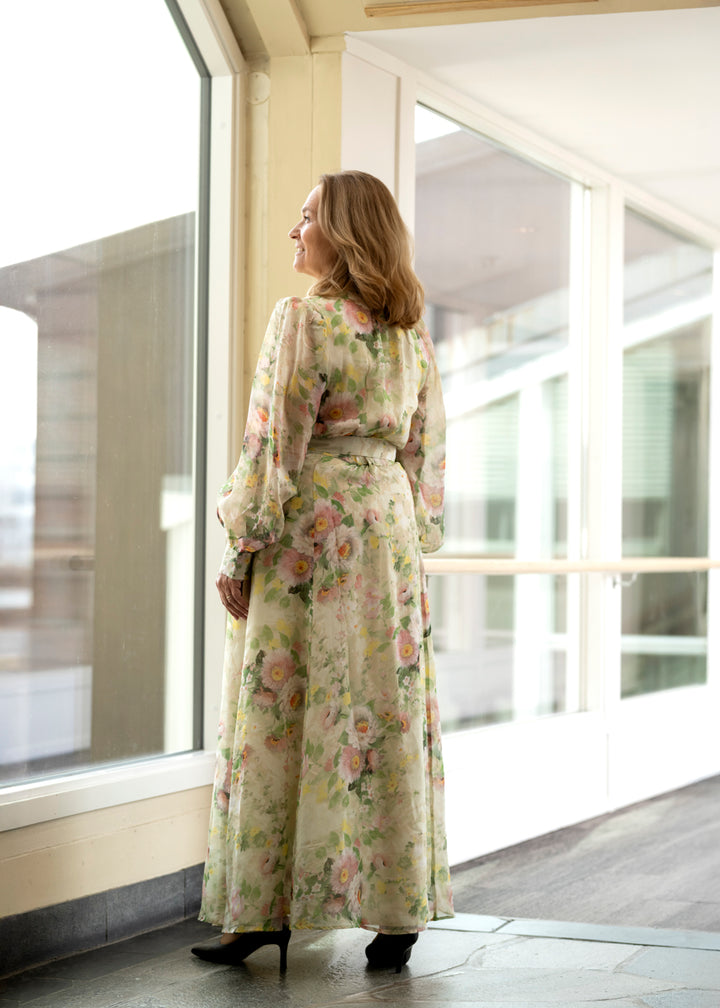 Organza Belt Dress