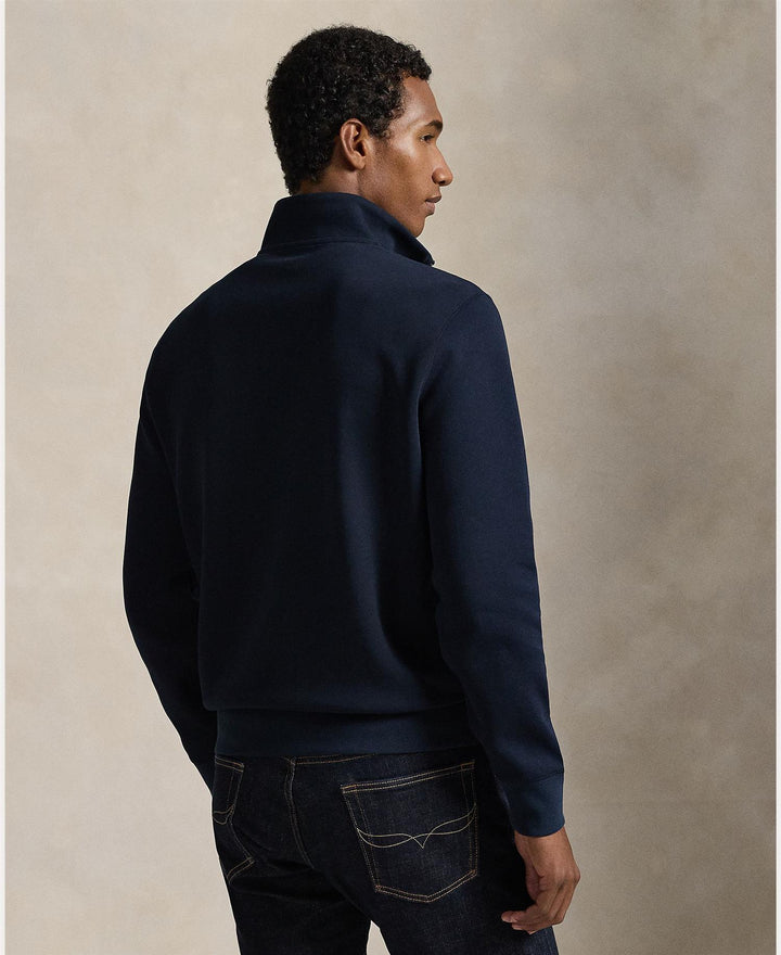 Double-Knit Quarter-Zip Pullover