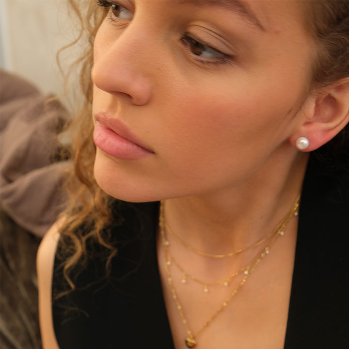 Earring 8mm Pearl