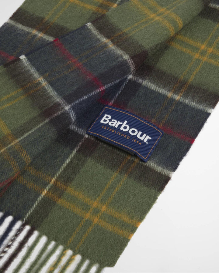 Barbour Wool Cashmere Tartan Scarf