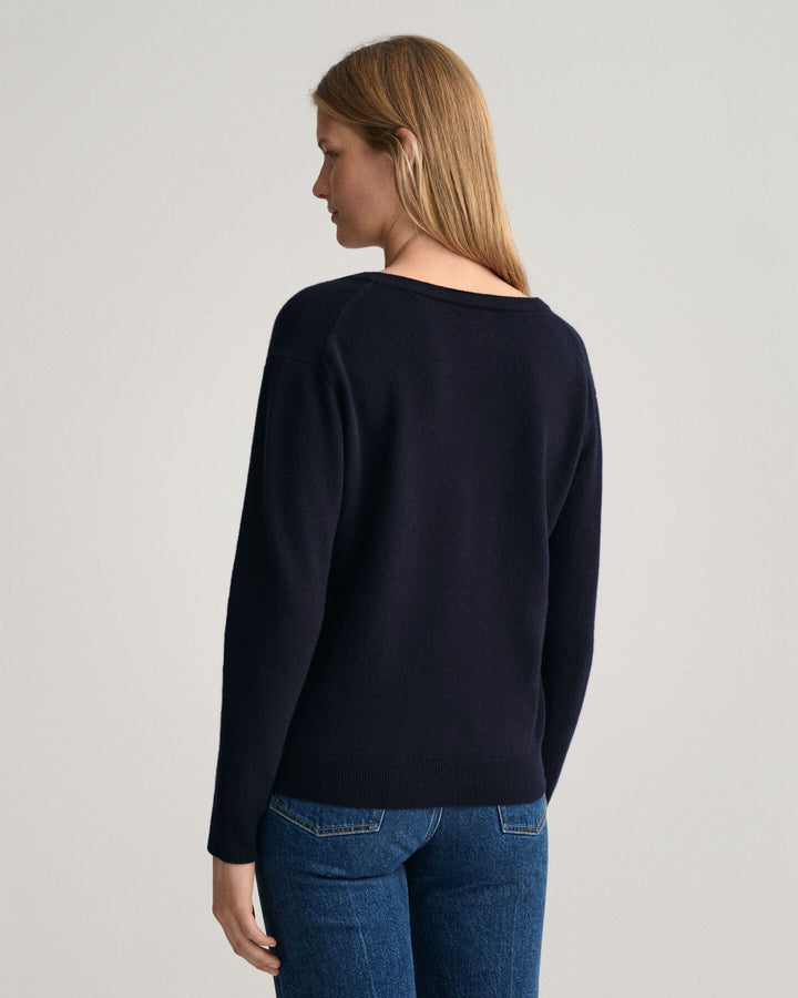 GANT SUPERFINE LAMBSWOOL V-NECK