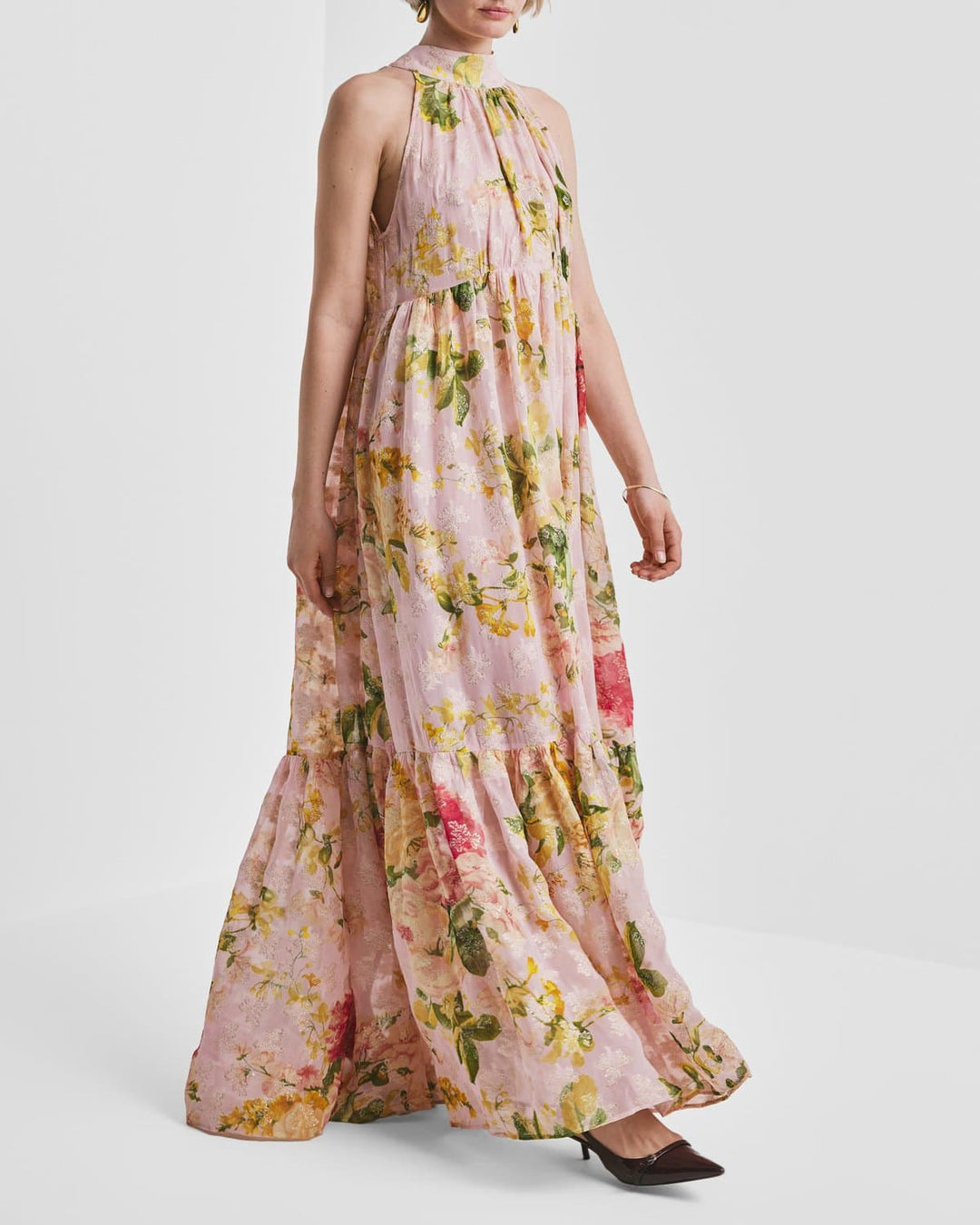 Georgette Halterneck Dress