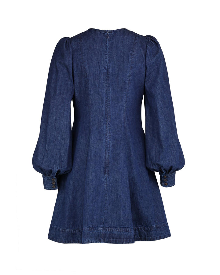Denim fitted dress