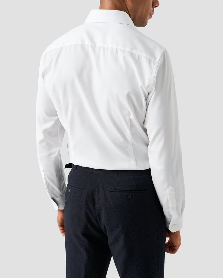 Slim Solid Signature Twill Paisley Effect Shirt