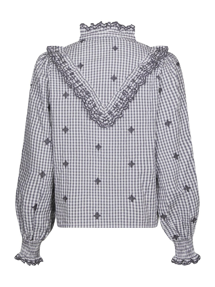 Degas Check Blouse