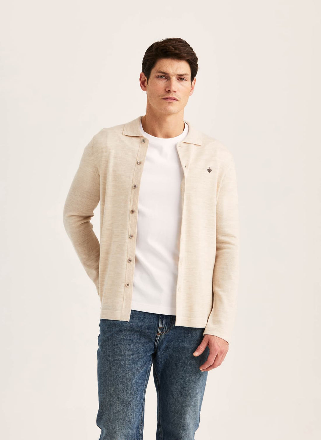 Merino Shirt Cardigan