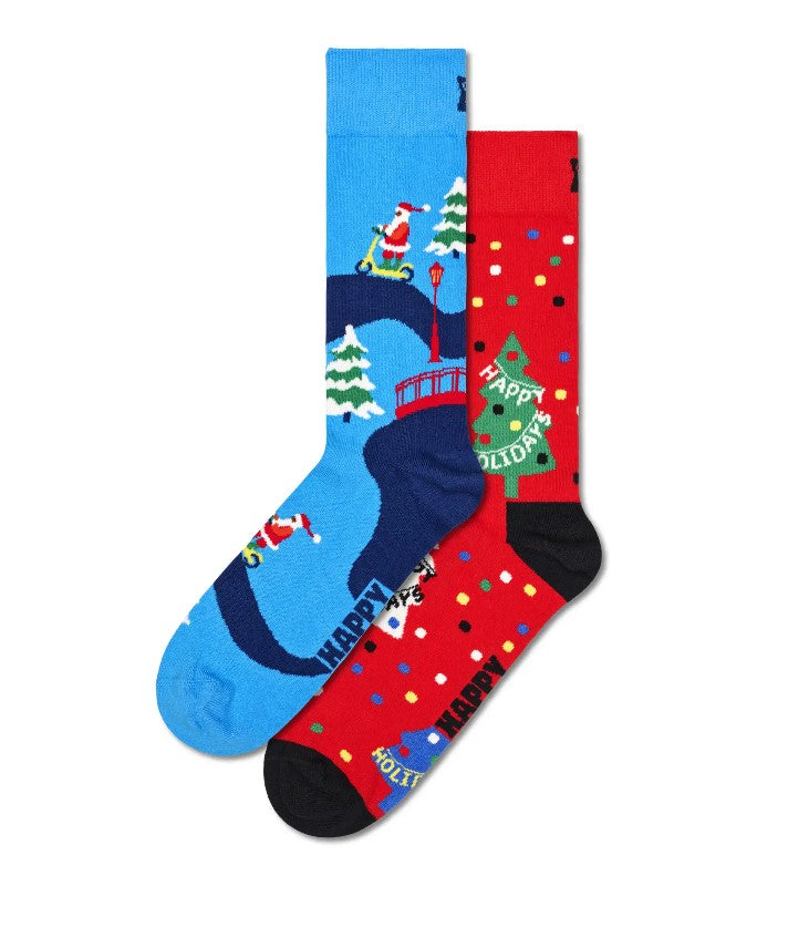 2-pack holiday socks gift set