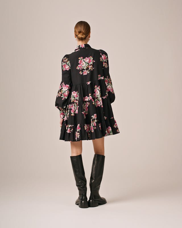 Poplin Tiered Dress