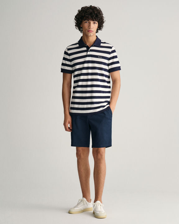 Stripe SS Pique Polo