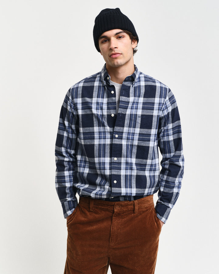 Reg Tartan Melange Check Shirt