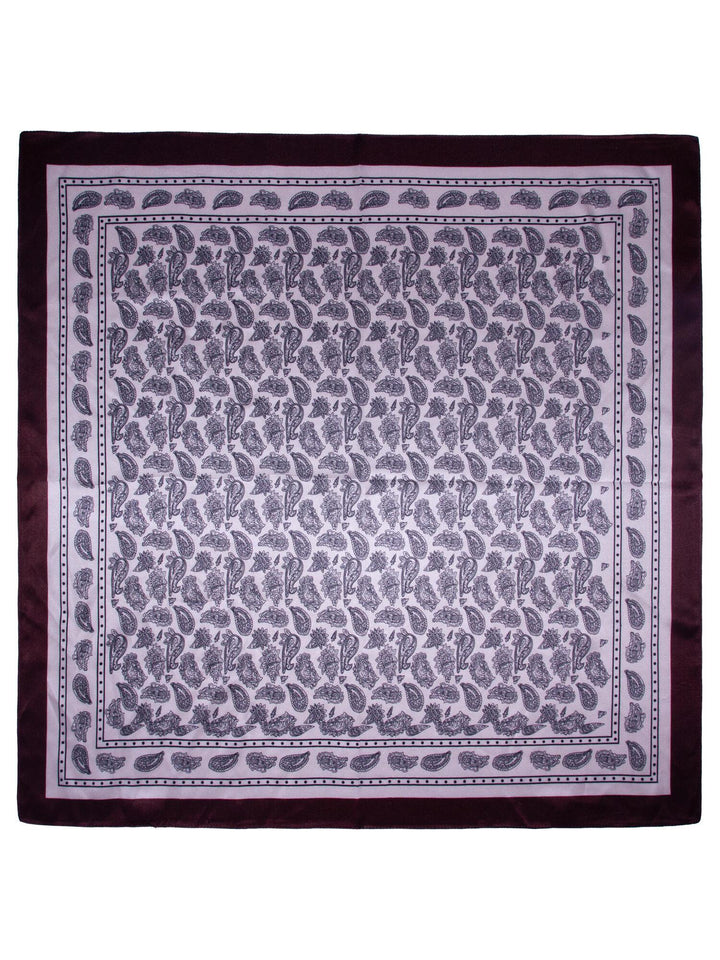 Skjerf paisley SILKE 70x70cm