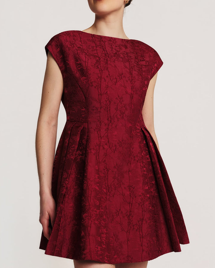 Brocade Plated Mini Dress