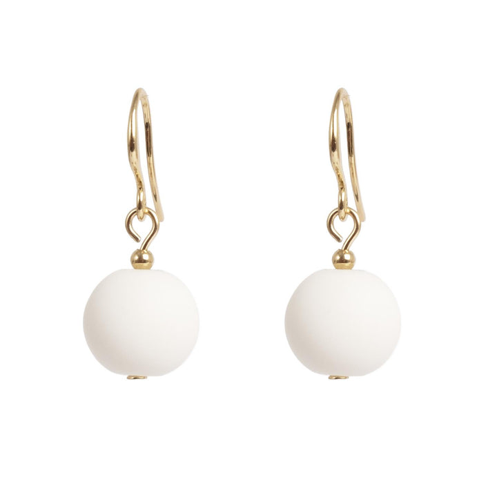 Earring fishhook white
