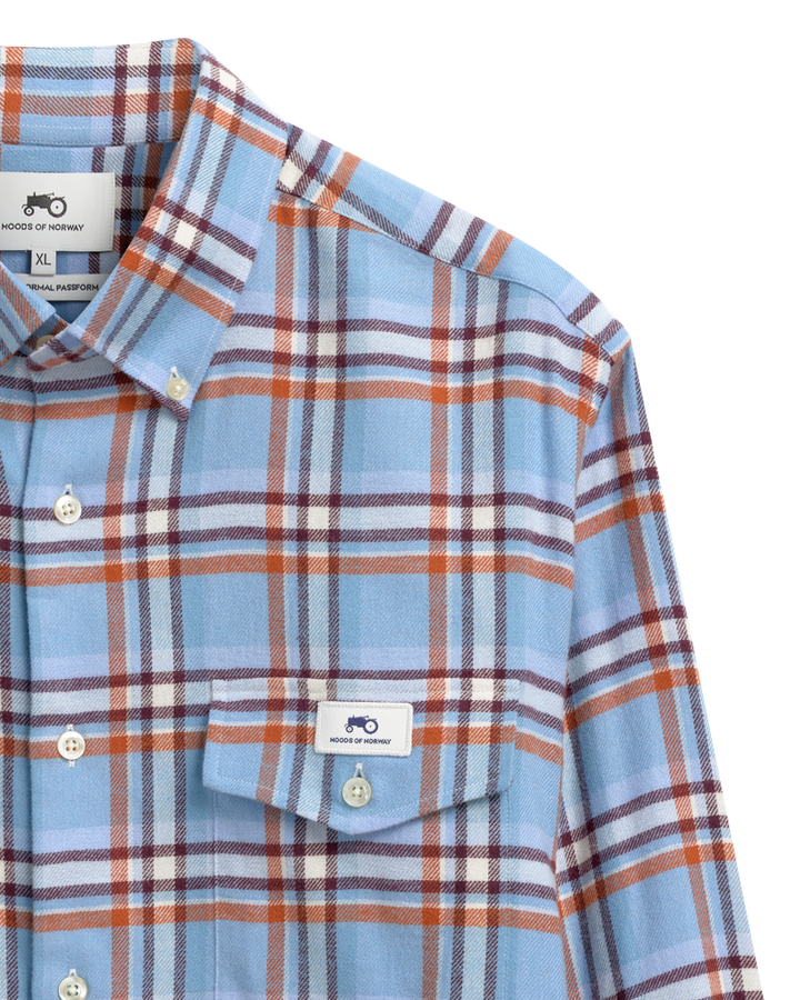 Bold Check Blue R