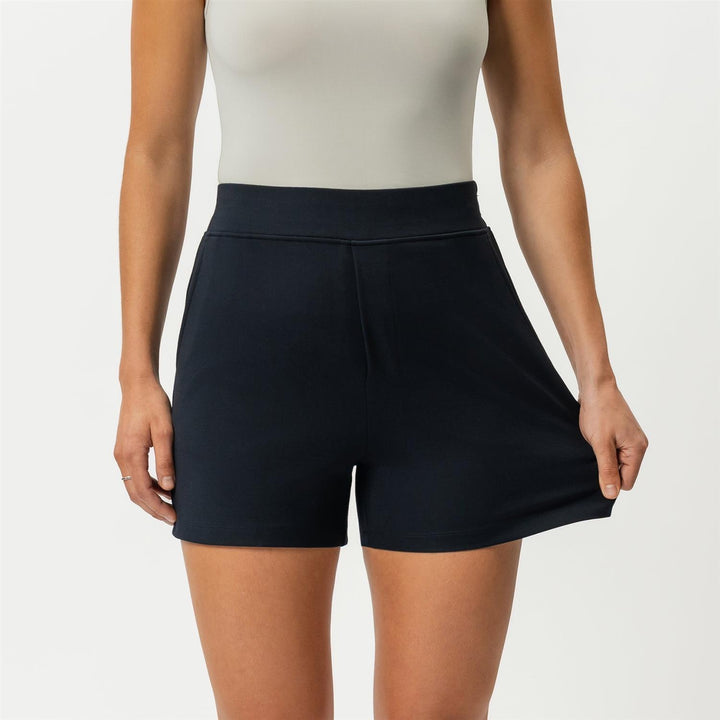 Light ponte shorts