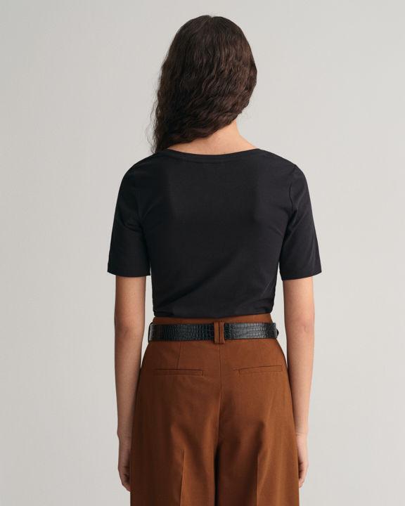 Slim Scop Neck T-shirt