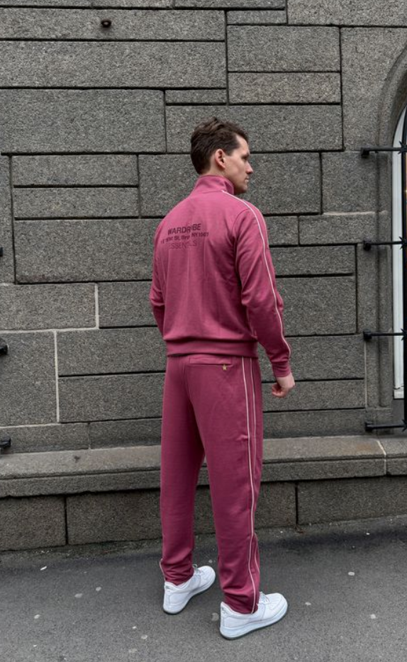 Track Jacket NYC Maroon