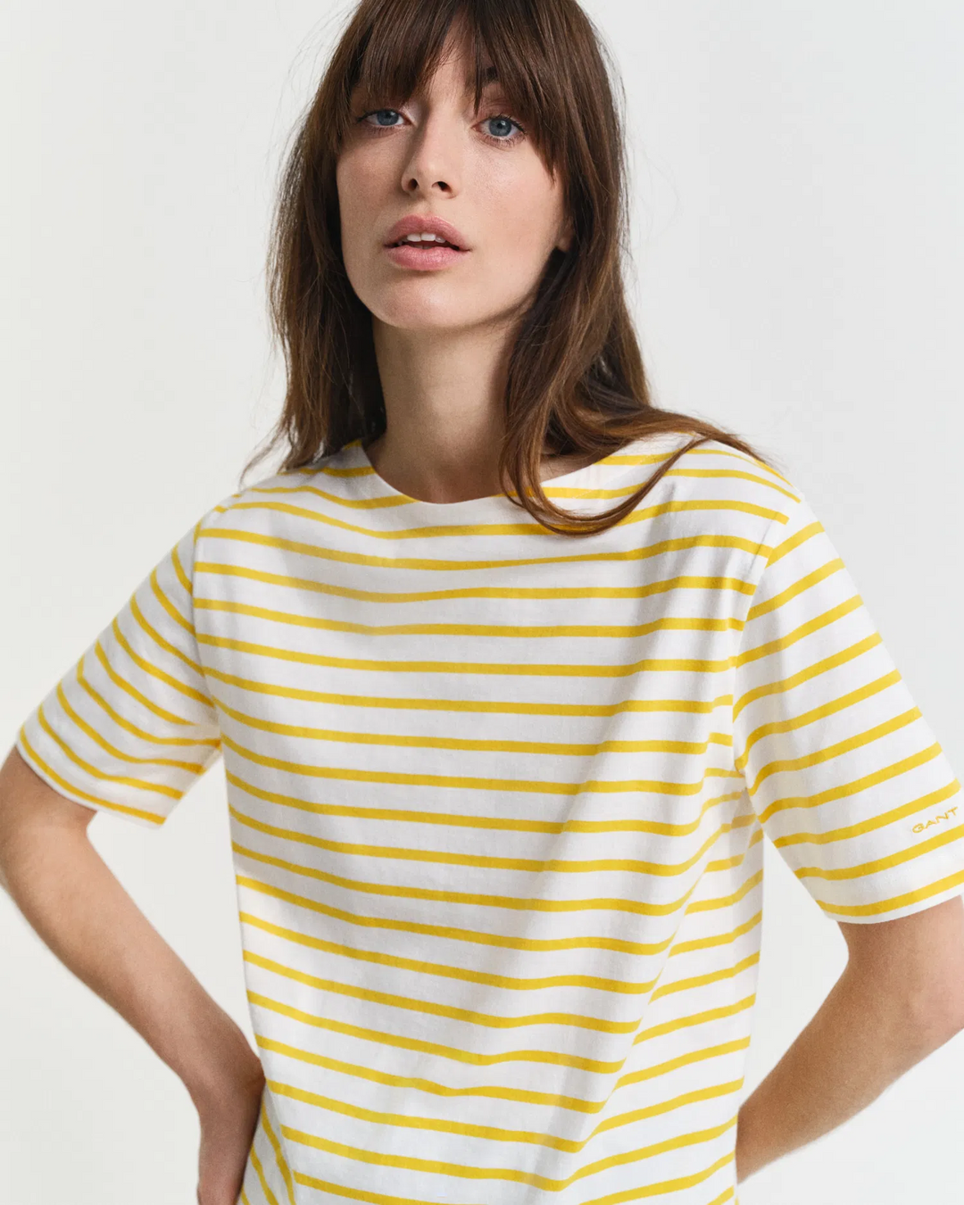 Stripe boatneck ss t-shirt