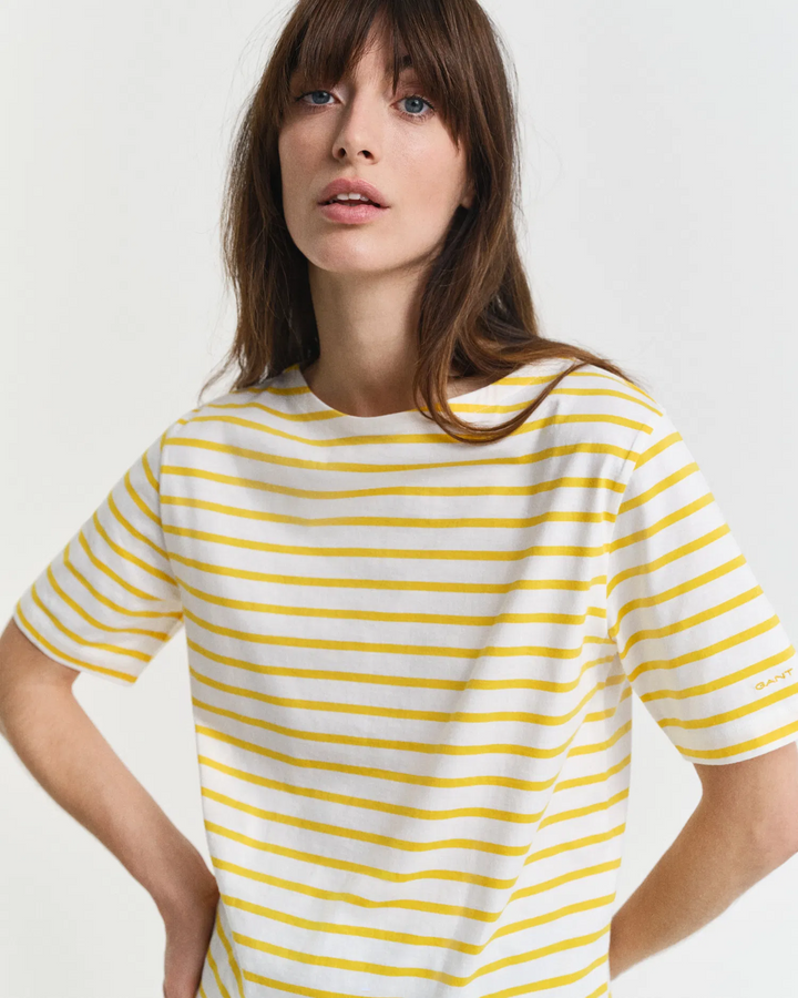 Stripe boatneck ss t-shirt