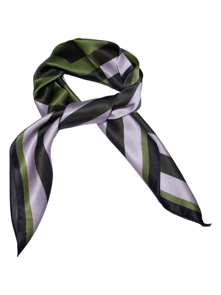 Skjerf geometrisk SILKE 65x65cm