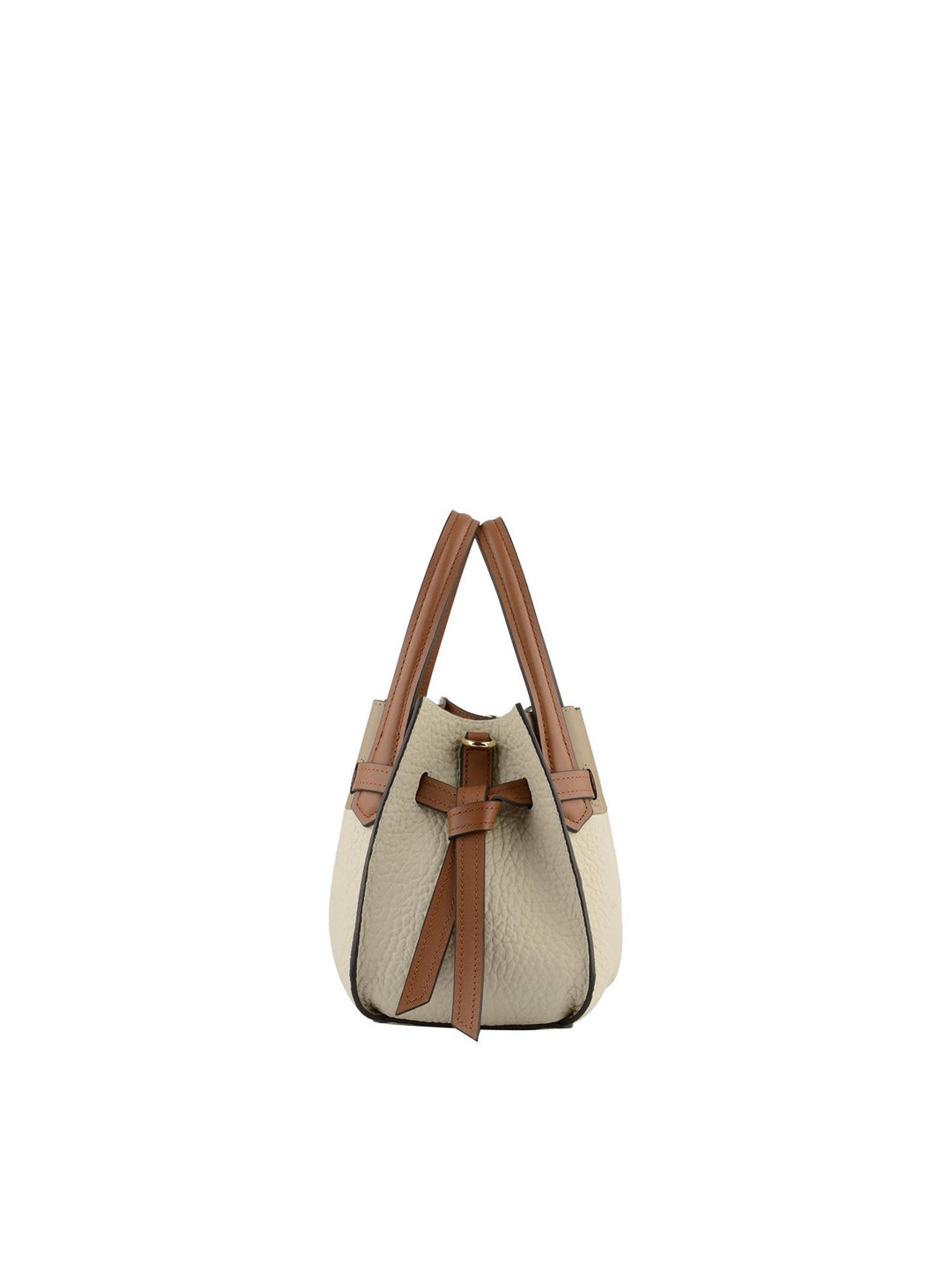 Cowhide leather nano satchel bag