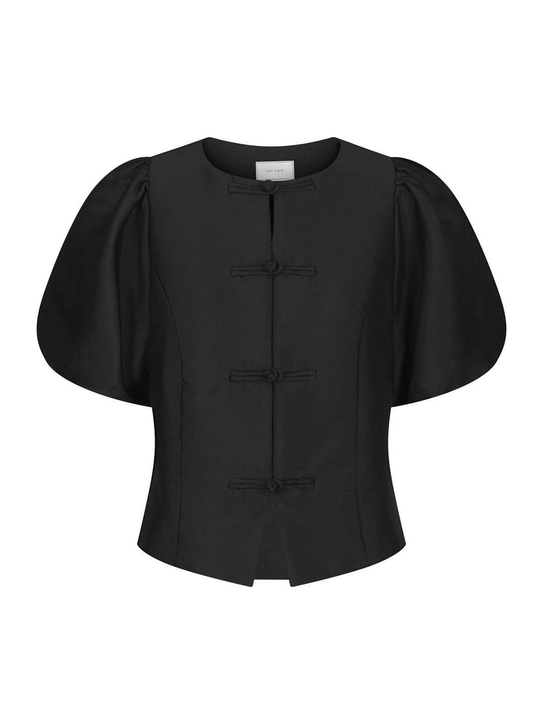 Anela Mandarin Dull Satin Blouse