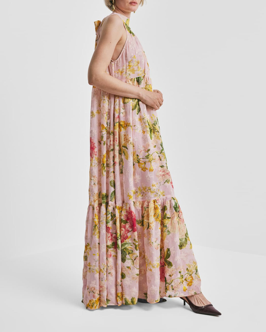 Georgette Halterneck Dress