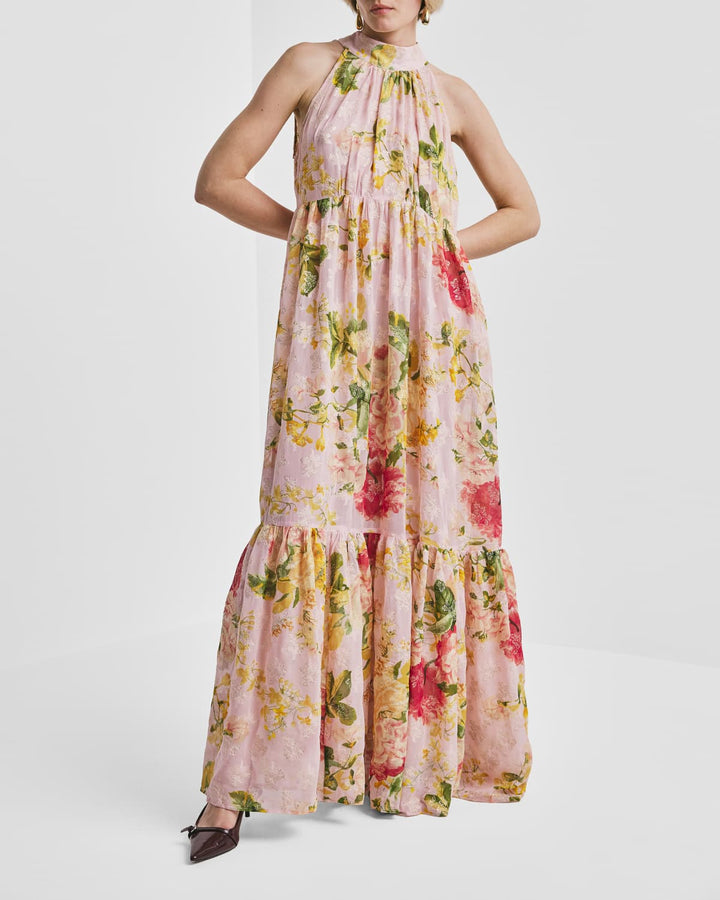 Georgette Halterneck Dress