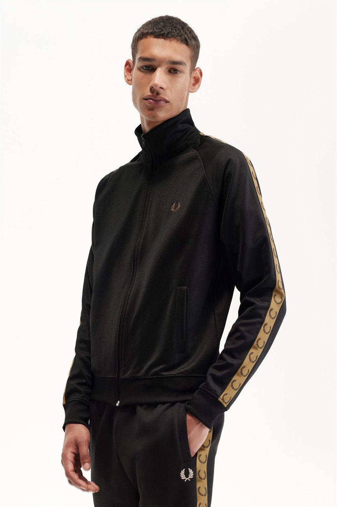 Contrast Tape Track Jacket