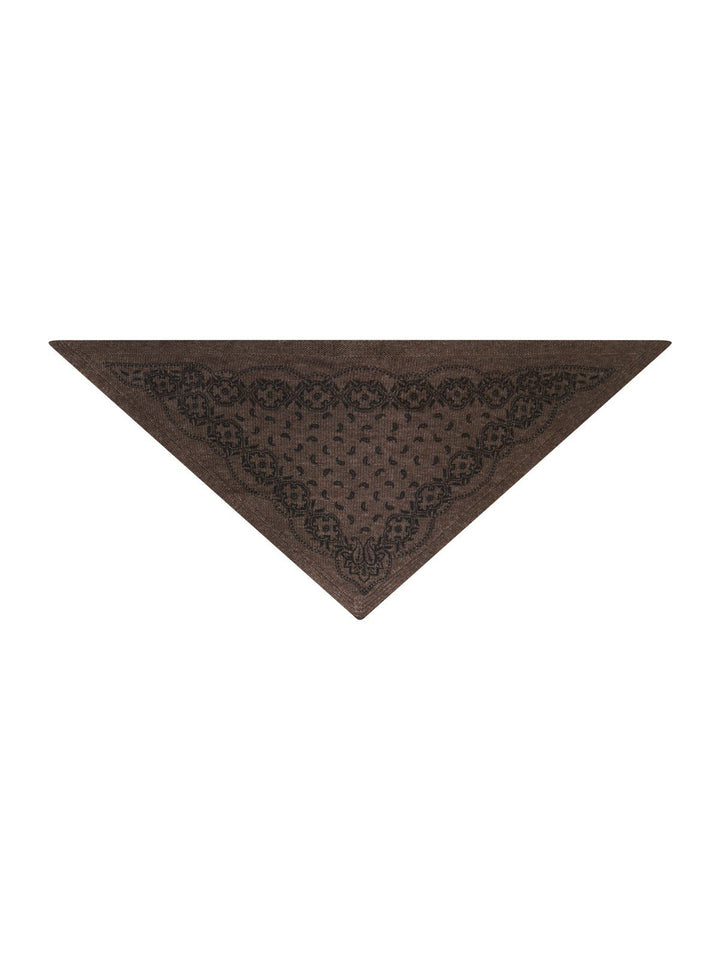 Ariya Paisley Knit Scarf