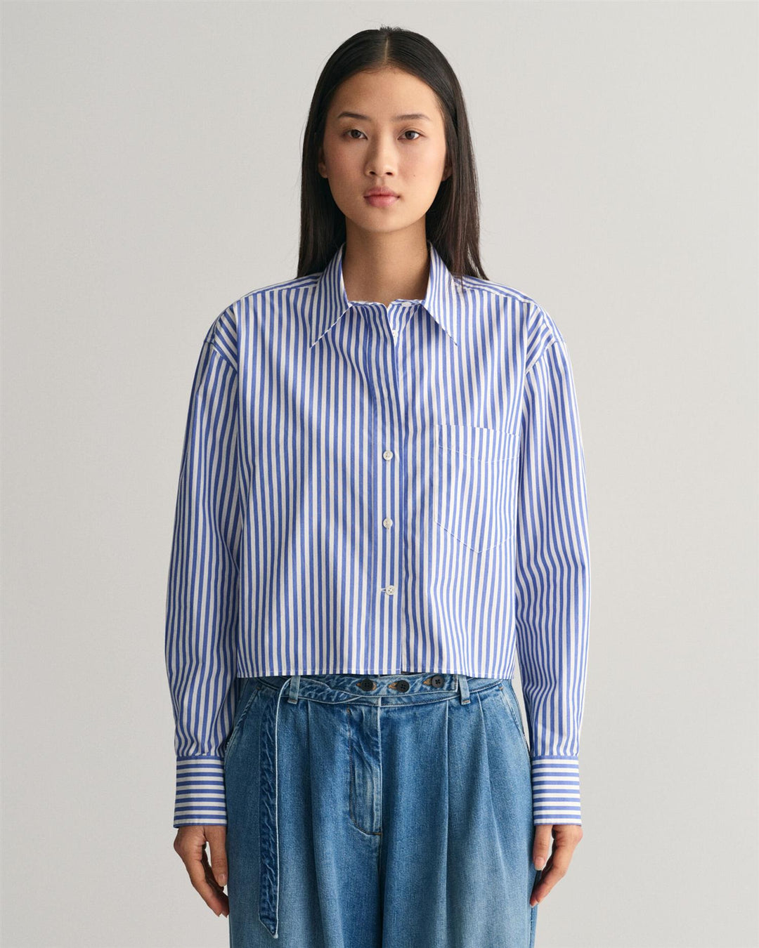 Cropped Striped Shirt