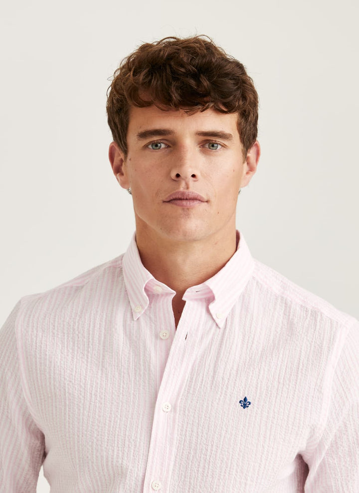 Seersucker Shirt-Slim