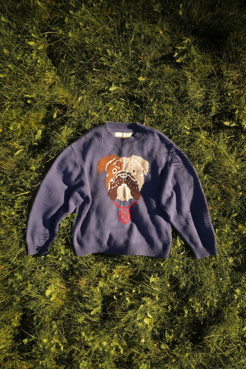 Bulldog Knit-Sweater