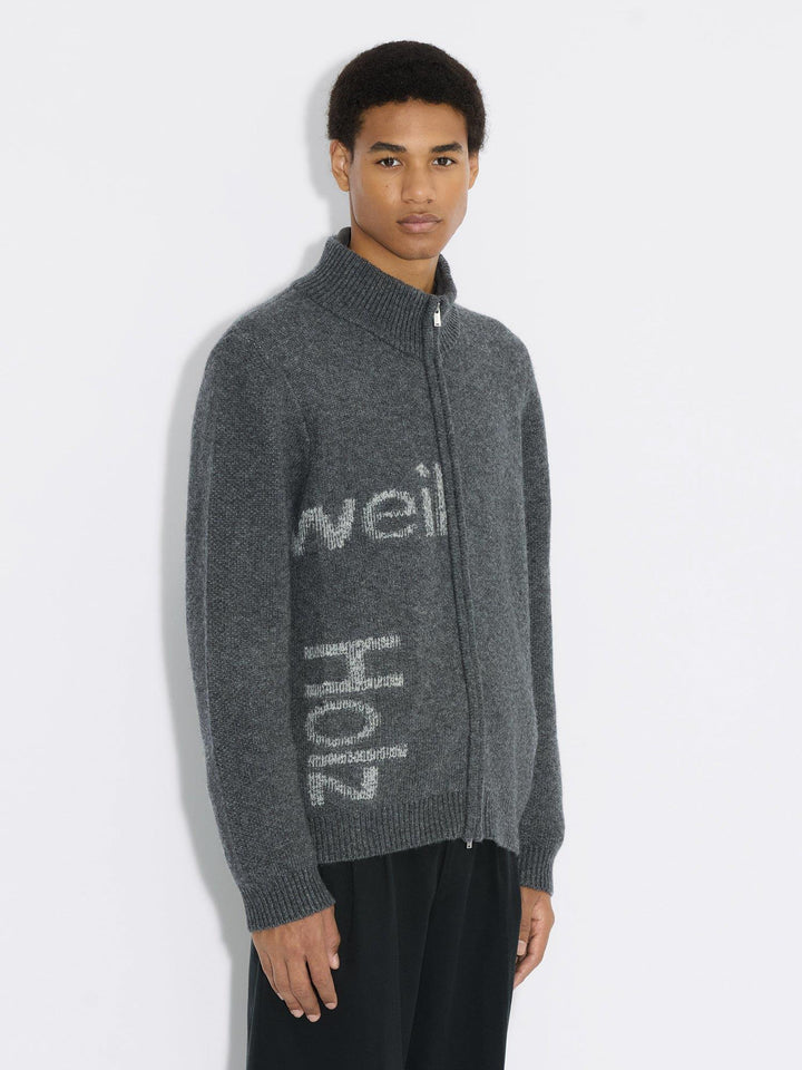 Haza Logo Zip Cardigan