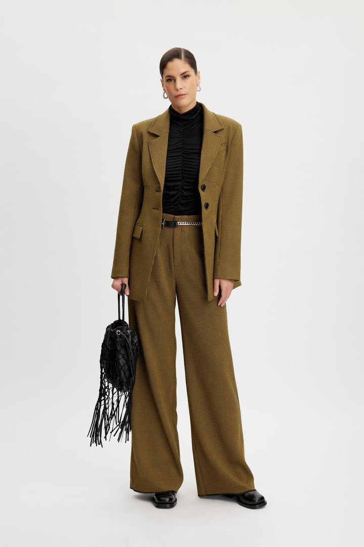 FrayaGZ Houndstooth Blazer