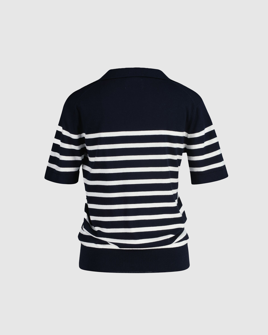 Fine Knit Striped SS Rugger