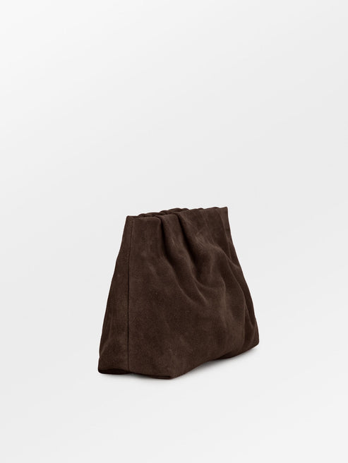 Suede Clutch Bag