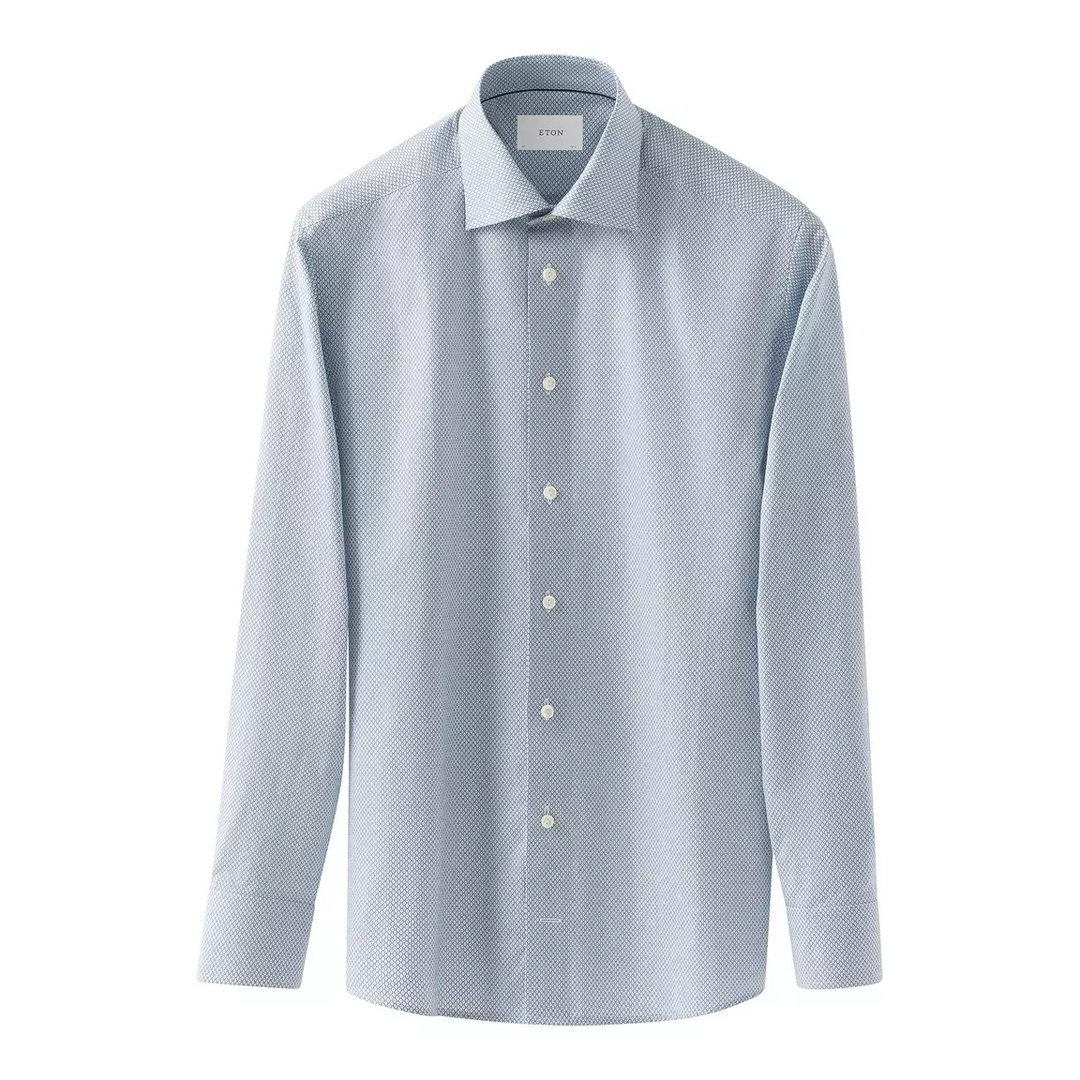 Contemporary Micro Print Signature Twill Shirt