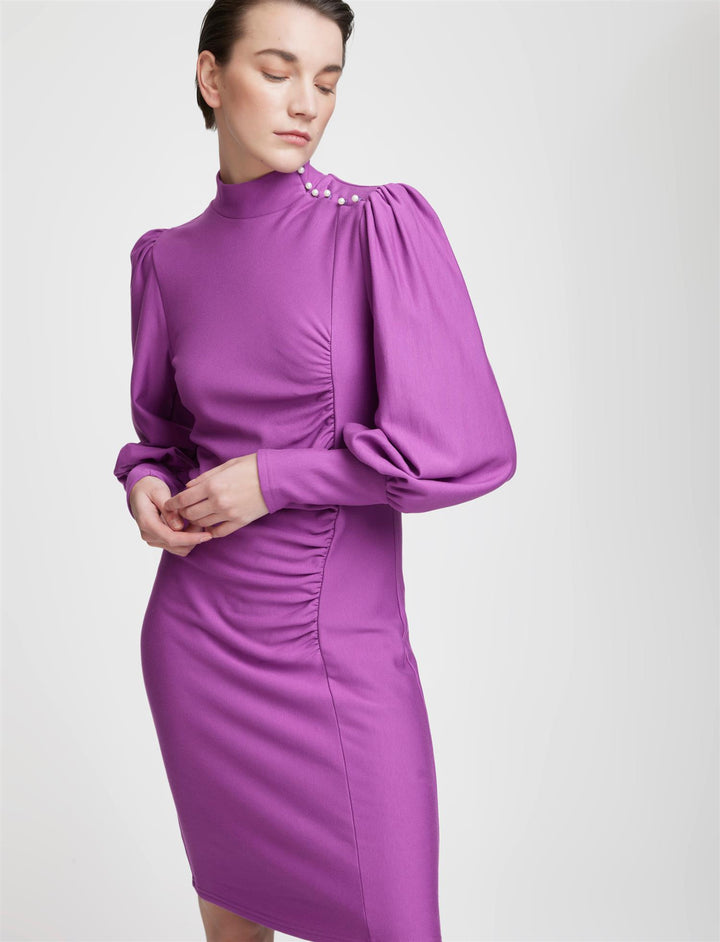 RIFAGZ BUTTON PUFF DRESS
