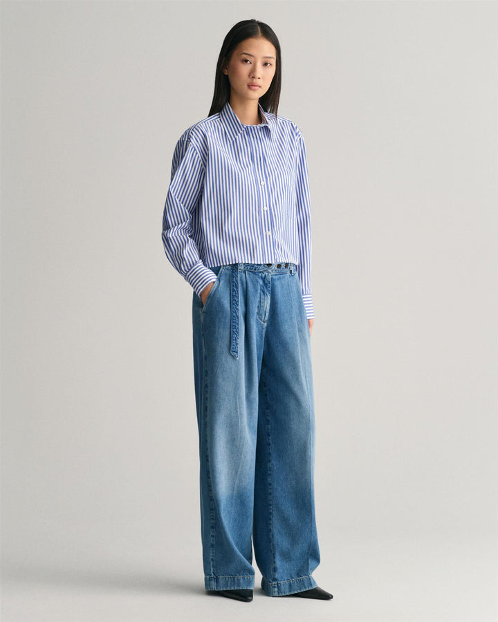 Cropped Striped Shirt