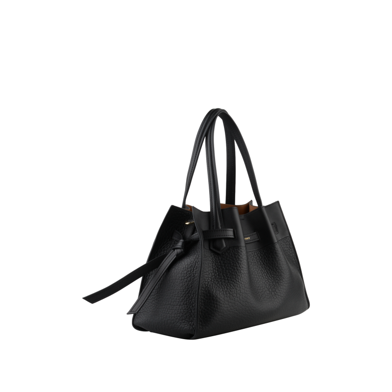 Cowhide leather medium size satchel