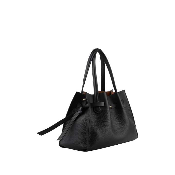 Cowhide leather medium size satchel