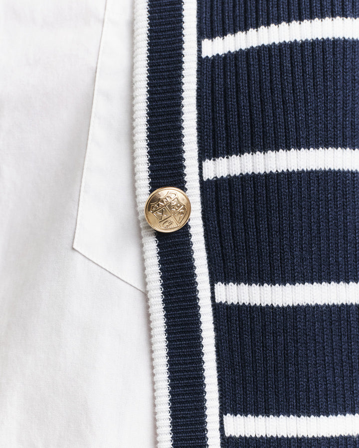 Ribbed Breton Cardigan