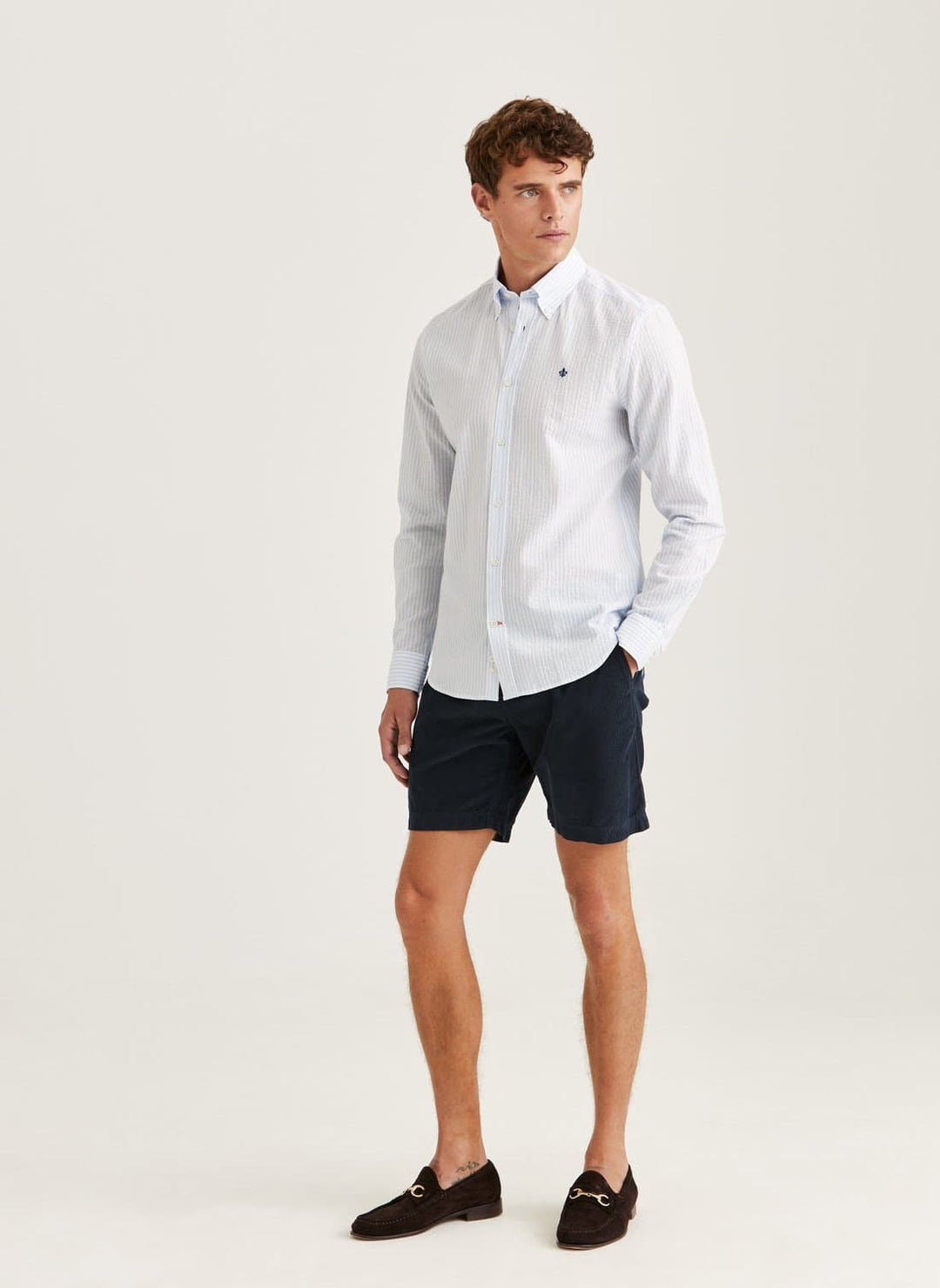 Seersucker Shirt-Slim