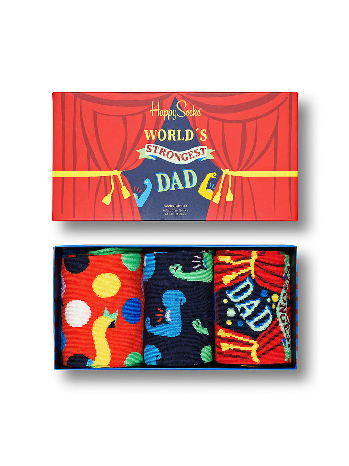 Happy socks 3pack Father's day socks gift box